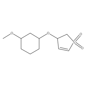 3-[(3-Methoxycyclohexyl)oxy]-2,3-dihydro-1lambda6-thiophene-1,1-dione结构式