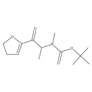 tert-butyl N-[1-(4,5-dihydrofuran-2-yl)-1-oxopropan-2-yl]-N-methylcarbamate Structure