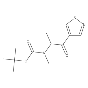 tert-butyl N-methyl-N-[1-oxo-1-(1,2-thiazol-4-yl)propan-2-yl]carbamate Structure