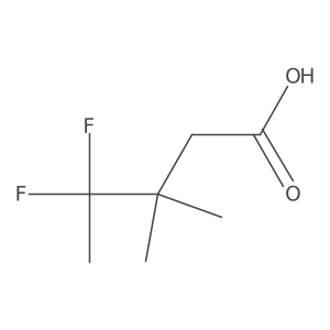 4,4-Difluoro-3,3-dimethylpentanoic acid结构式