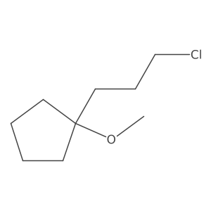 1-(3-Chloropropyl)-1-methoxycyclopentane Structure