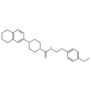 N-(4-methoxyphenethyl)-4-(5,6,7,8-tetrahydrocinnolin-3-yl)piperazine-1-carboxamide Structure