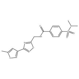 4-(N,N-dimethylsulfamoyl)-N-((3-(5-methylisoxazol-3-yl)-1,2,4-oxadiazol-5-yl)methyl)benzamide Structure