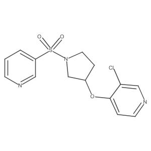 3-Chloro-4-((1-(pyridin-3-ylsulfonyl)pyrrolidin-3-yl)oxy)pyridine结构式