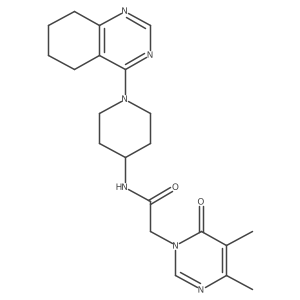 2-(4,5-dimethyl-6-oxopyrimidin-1(6H)-yl)-N-(1-(5,6,7,8-tetrahydroquinazolin-4-yl)piperidin-4-yl)acetamide Structure