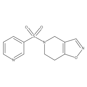 5-(Pyridin-3-ylsulfonyl)-4,5,6,7-tetrahydroisoxazolo[4,5-c]pyridine Structure