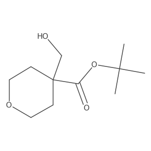 Tert-butyl 4-(hydroxymethyl)oxane-4-carboxylate结构式