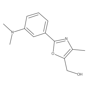 {2-[3-(Dimethylamino)phenyl]-4-methyl-1,3-oxazol-5-yl}methanol结构式