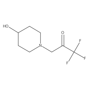 1,1,1-Trifluoro-3-(4-hydroxypiperidin-1-yl)propan-2-one Structure