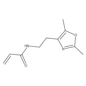 N-[2-(2,5-dimethyl-1,3-oxazol-4-yl)ethyl]prop-2-enamide结构式