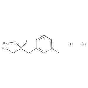 2-(Aminomethyl)-2-fluoro-3-(3-methylphenyl)propan-1-amine dihydrochloride结构式