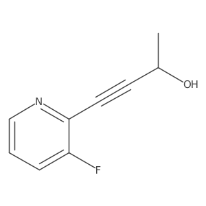 4-(3-Fluoropyridin-2-yl)but-3-yn-2-ol结构式