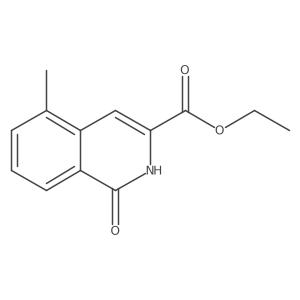Ethyl 5-methyl-1-oxo-1,2-dihydroisoquinoline-3-carboxylate结构式