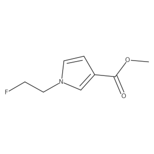 Methyl 1-(2-fluoroethyl)-1H-pyrrole-3-carboxylate结构式