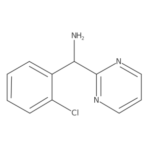 (R)-(2-chlorophenyl)(pyrimidin-2-yl)methanamine结构式