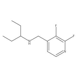 [(2,3-Difluoropyridin-4-yl)methyl](pentan-3-yl)amine结构式