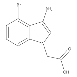 2-(3-amino-4-bromo-1H-indol-1-yl)acetic acid Structure