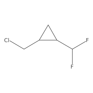 rac-(1R,2S)-1-(chloromethyl)-2-(difluoromethyl)cyclopropane Structure