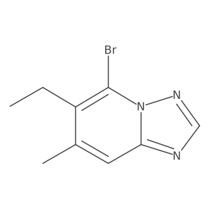 5-Bromo-6-ethyl-7-methyl-[1,2,4]triazolo[1,5-a]pyridine Structure