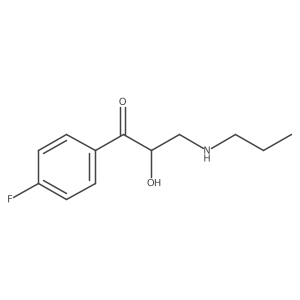 1-(4-Fluorophenyl)-2-hydroxy-3-(propylamino)propan-1-one Structure