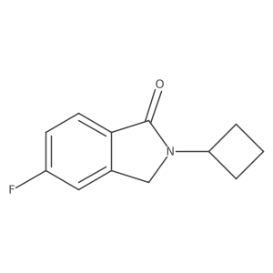 2-cyclobutyl-5-fluoro-2,3-dihydro-1H-isoindol-1-one Structure