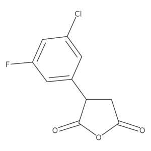 3-(3-Chloro-5-fluorophenyl)oxolane-2,5-dione结构式