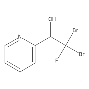 2,2-Dibromo-2-fluoro-1-(pyridin-2-yl)ethan-1-ol Structure