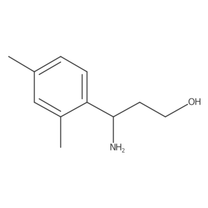 3-Amino-3-(2,4-dimethylphenyl)propan-1-ol结构式