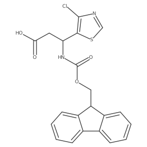 (3R)-3-(4-chloro-1,3-thiazol-5-yl)-3-({[(9H-fluoren-9-yl)methoxy]carbonyl}amino)propanoic acid Structure