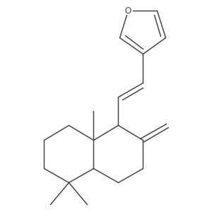 3-[(1Z)-2-[(1S,4aS,8aS)-Decahydro-5,5,8a-trimethyl-2-methylene-1-naphthalenyl]ethenyl]furan结构式