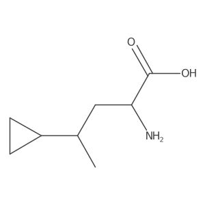 (2S)-2-amino-4-cyclopropylpentanoic acid Structure