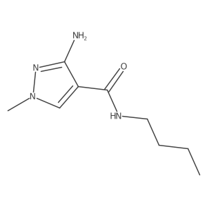 3-Amino-N-butyl-1-methyl-1H-pyrazole-4-carboxamide Structure