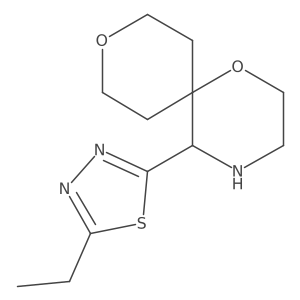 5-(5-Ethyl-1,3,4-thiadiazol-2-yl)-1,9-dioxa-4-azaspiro[5.5]undecane Structure