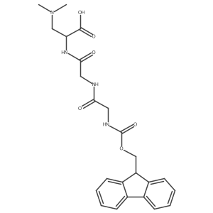3-(dimethylamino)-2-{2-[2-({[(9H-fluoren-9-yl)methoxy]carbonyl}amino)acetamido]acetamido}propanoic acid Structure