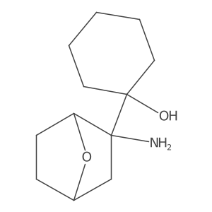 1-{2-Amino-7-oxabicyclo[2.2.1]heptan-2-yl}cyclohexan-1-ol结构式