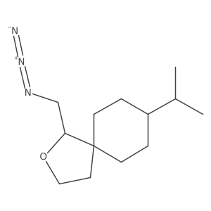 1-(Azidomethyl)-8-(propan-2-yl)-2-oxaspiro[4.5]decane结构式