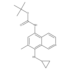 tert-butyl N-[8-(cyclopropylamino)-7-methylisoquinolin-5-yl]carbamate Structure