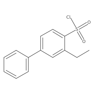 2-Ethyl-4-phenylbenzene-1-sulfonyl chloride Structure