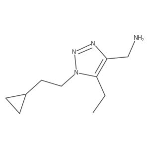 [1-(2-cyclopropylethyl)-5-ethyl-1H-1,2,3-triazol-4-yl]methanamine结构式