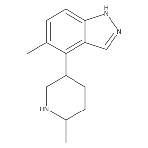 5-methyl-4-(6-methylpiperidin-3-yl)-1H-indazole Structure