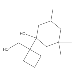 1-[1-(Hydroxymethyl)cyclobutyl]-3,3,5-trimethylcyclohexan-1-ol Structure