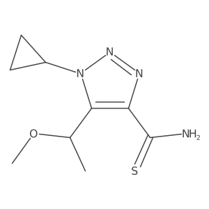 1-cyclopropyl-5-(1-methoxyethyl)-1H-1,2,3-triazole-4-carbothioamide Structure