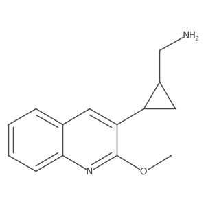 rac-[(1R,2R)-2-(2-methoxyquinolin-3-yl)cyclopropyl]methanamine Structure