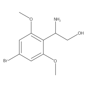 2-Amino-2-(4-bromo-2,6-dimethoxyphenyl)ethan-1-ol Structure