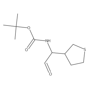 tert-butyl N-[2-oxo-1-(thiolan-3-yl)ethyl]carbamate结构式