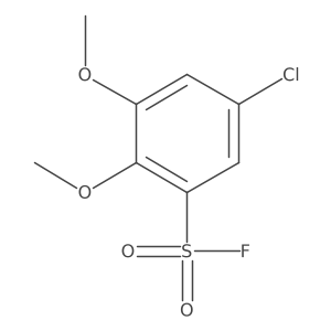 5-Chloro-2,3-dimethoxybenzene-1-sulfonyl fluoride结构式