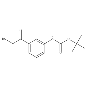 tert-butyl N-[3-(3-bromoprop-1-en-2-yl)phenyl]carbamate结构式
