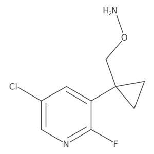 O-{[1-(5-chloro-2-fluoropyridin-3-yl)cyclopropyl]methyl}hydroxylamine Structure