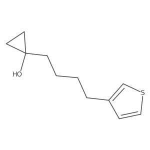 1-[4-(Thiophen-3-yl)butyl]cyclopropan-1-ol结构式
