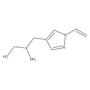 2-amino-3-(1-ethenyl-1H-pyrazol-4-yl)propan-1-ol Structure